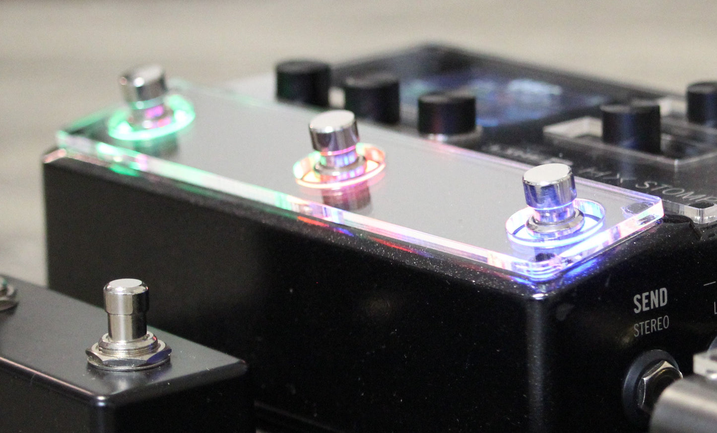 Clear acrylic protector for the Line 6 HX Stomp, handmade in Bavaria