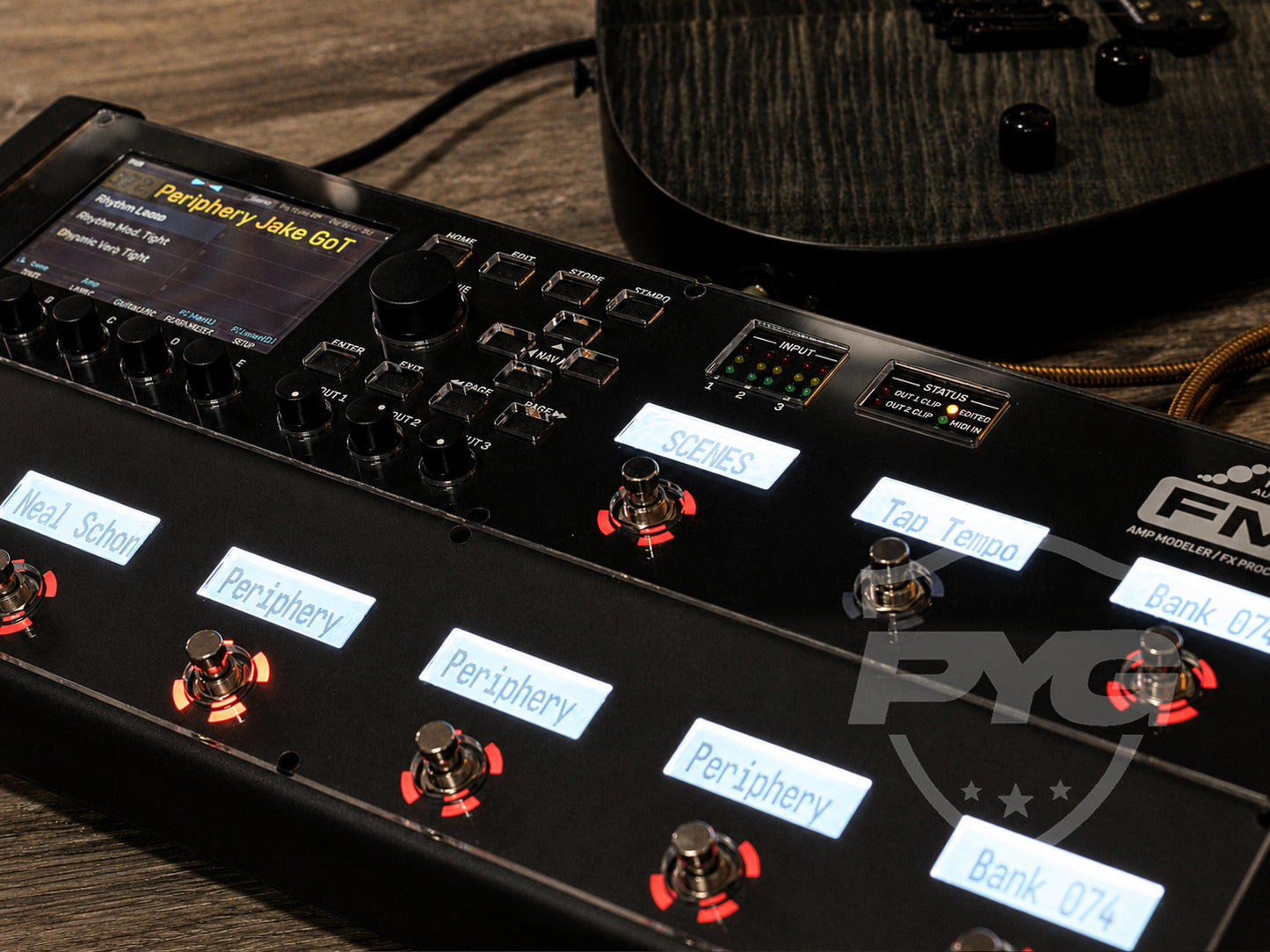 Fractal Audio FM9 with clear acrylic screen protector by ProtectYourGear