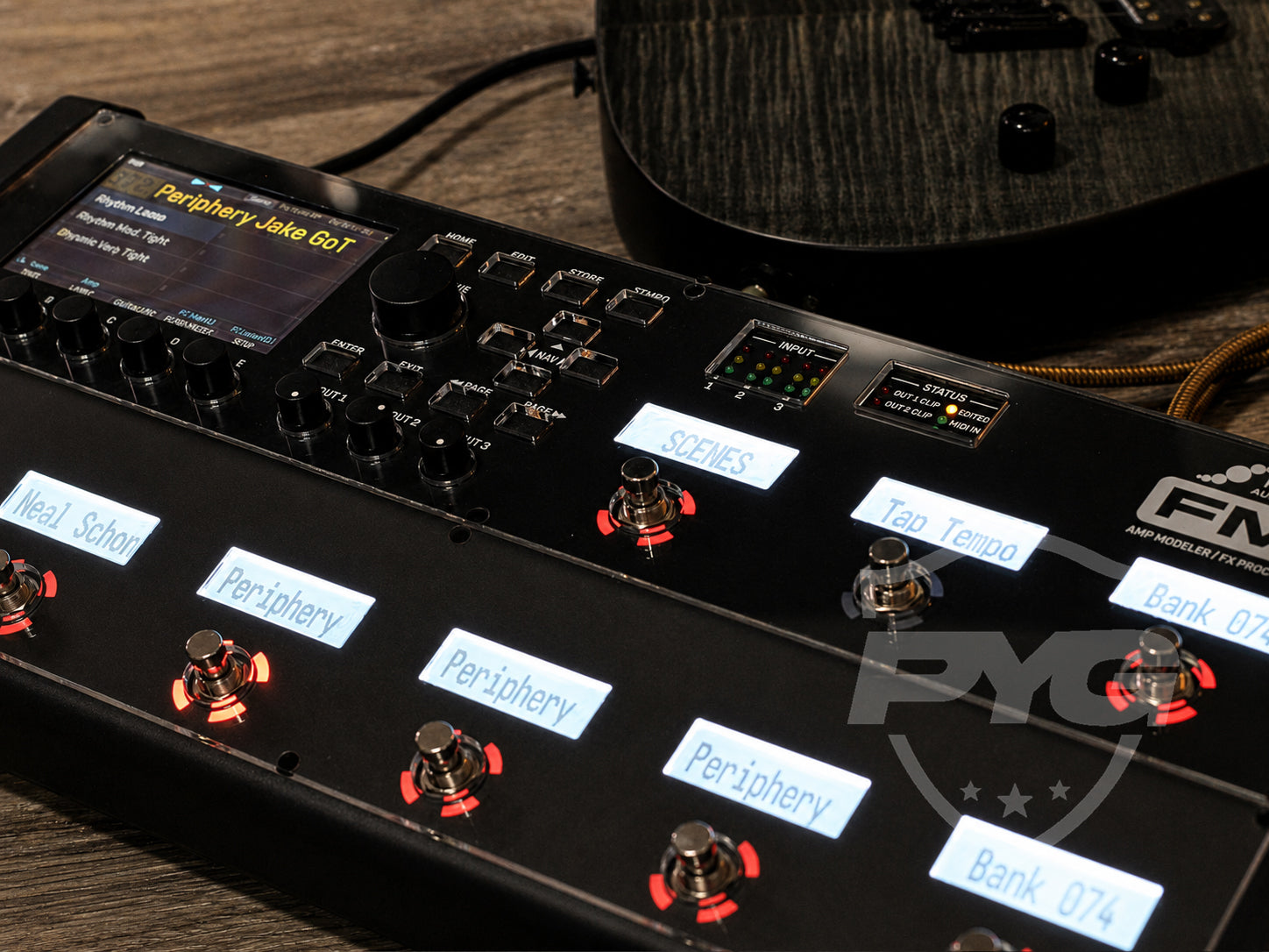 Fractal Audio FM9 with clear acrylic screen protector by ProtectYourGear