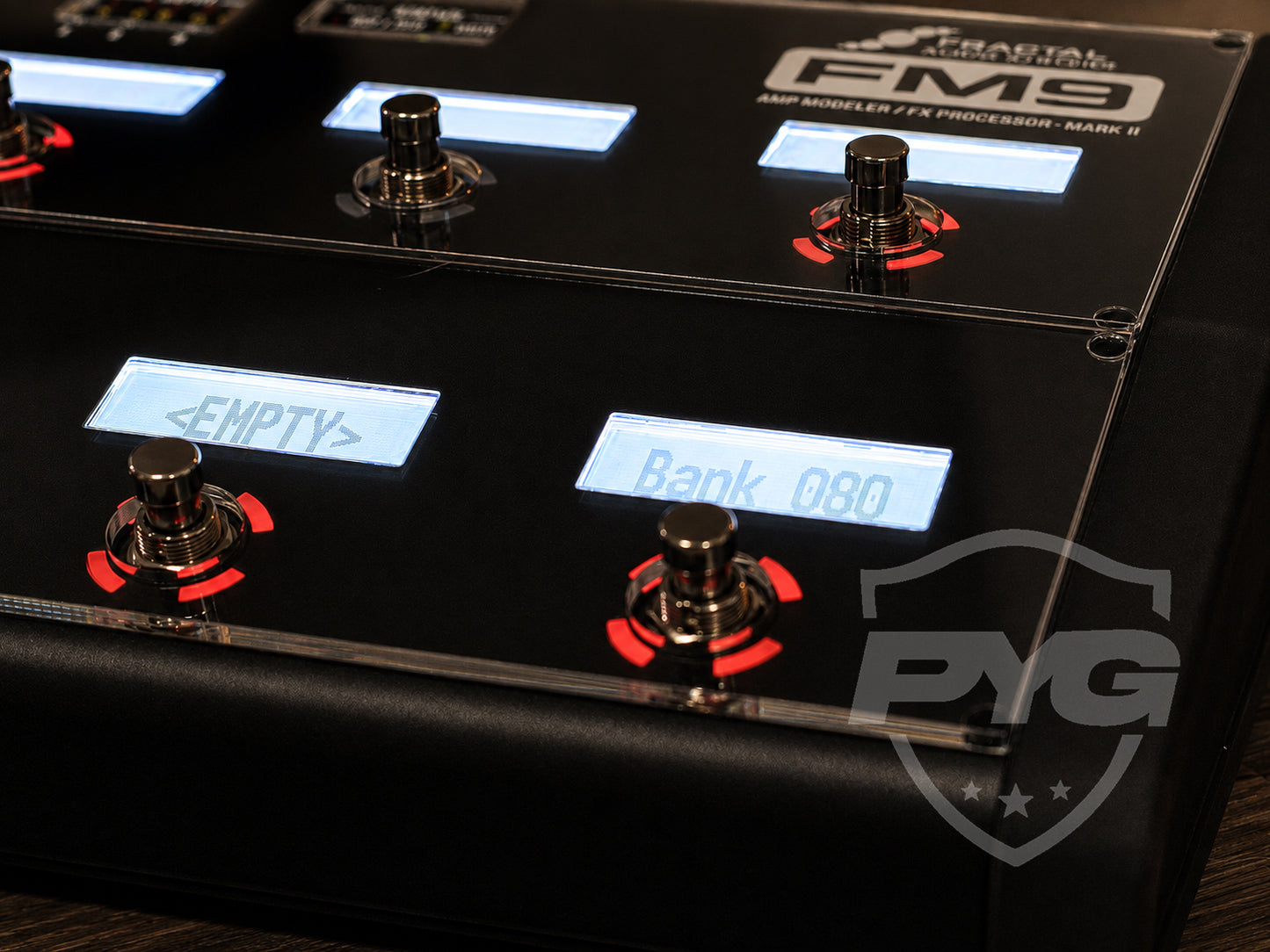 Fractal Audio FM9 with clear acrylic screen protector by ProtectYourGear