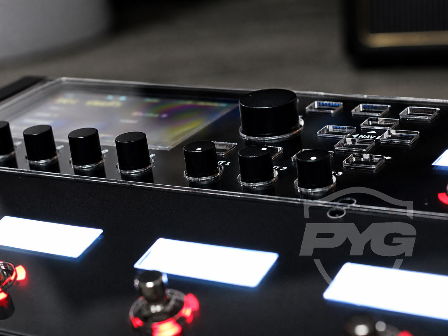 Fractal Audio FM9 with clear acrylic screen protector by ProtectYourGear