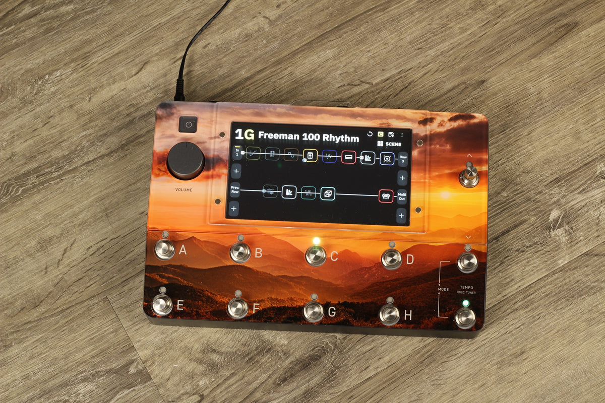 Quad Cortex Design Line protector with sunset mountain print