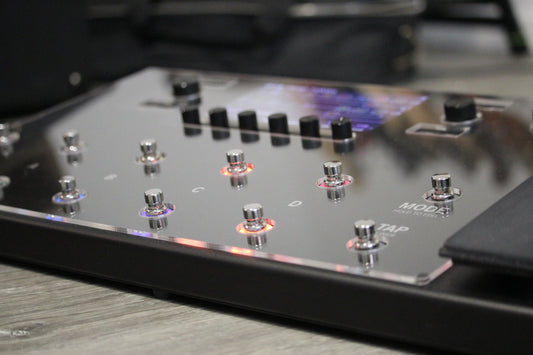 Line 6 Helix LT fitted with the clear acrylic protector from ProtectYourGear