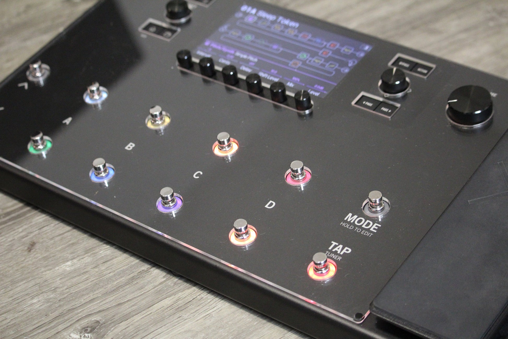 Clear acrylic protector for the Line 6 Helix LT, handmade in Bavaria