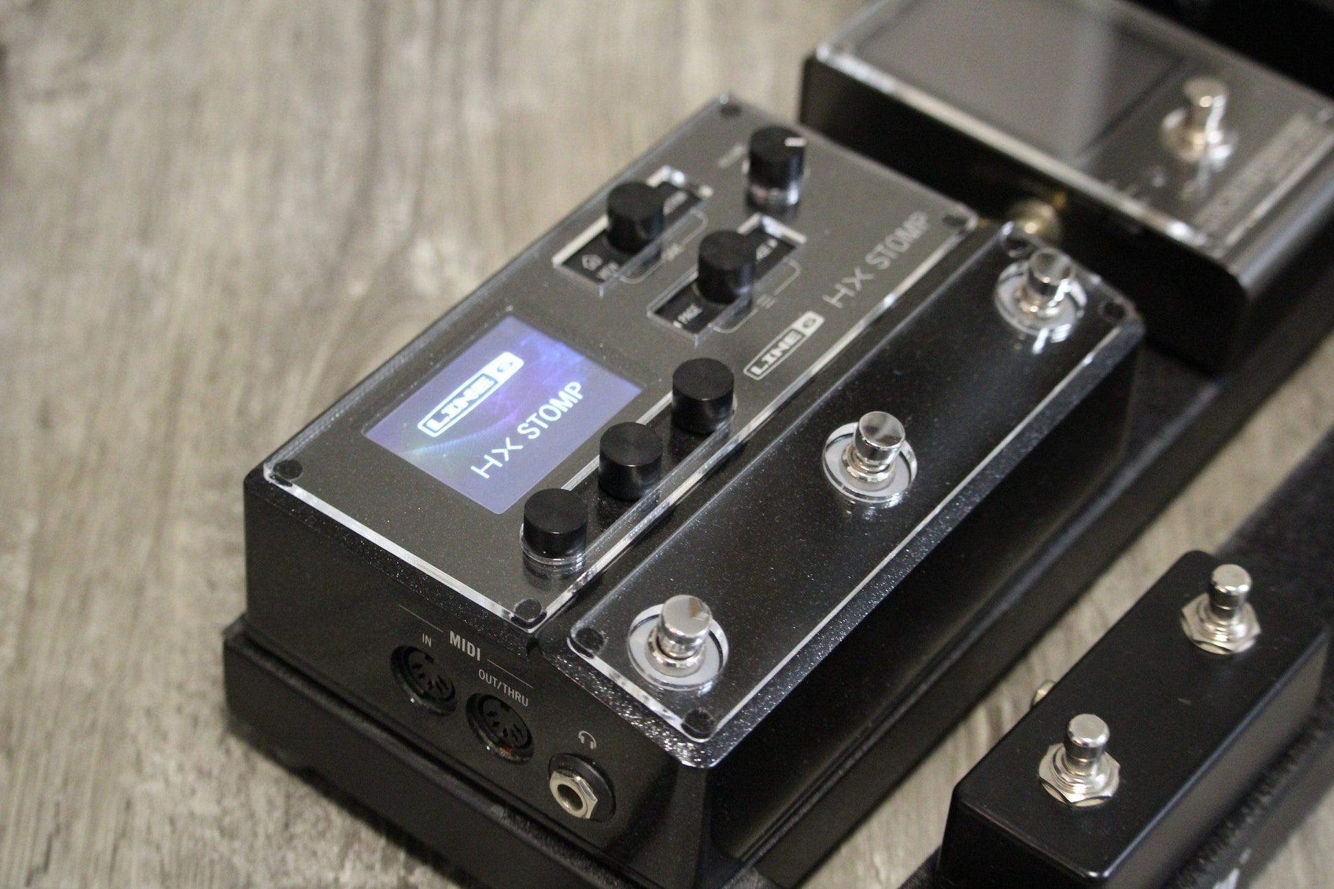 Clear acrylic protector for the Line 6 HX Stomp, handmade in Bavaria