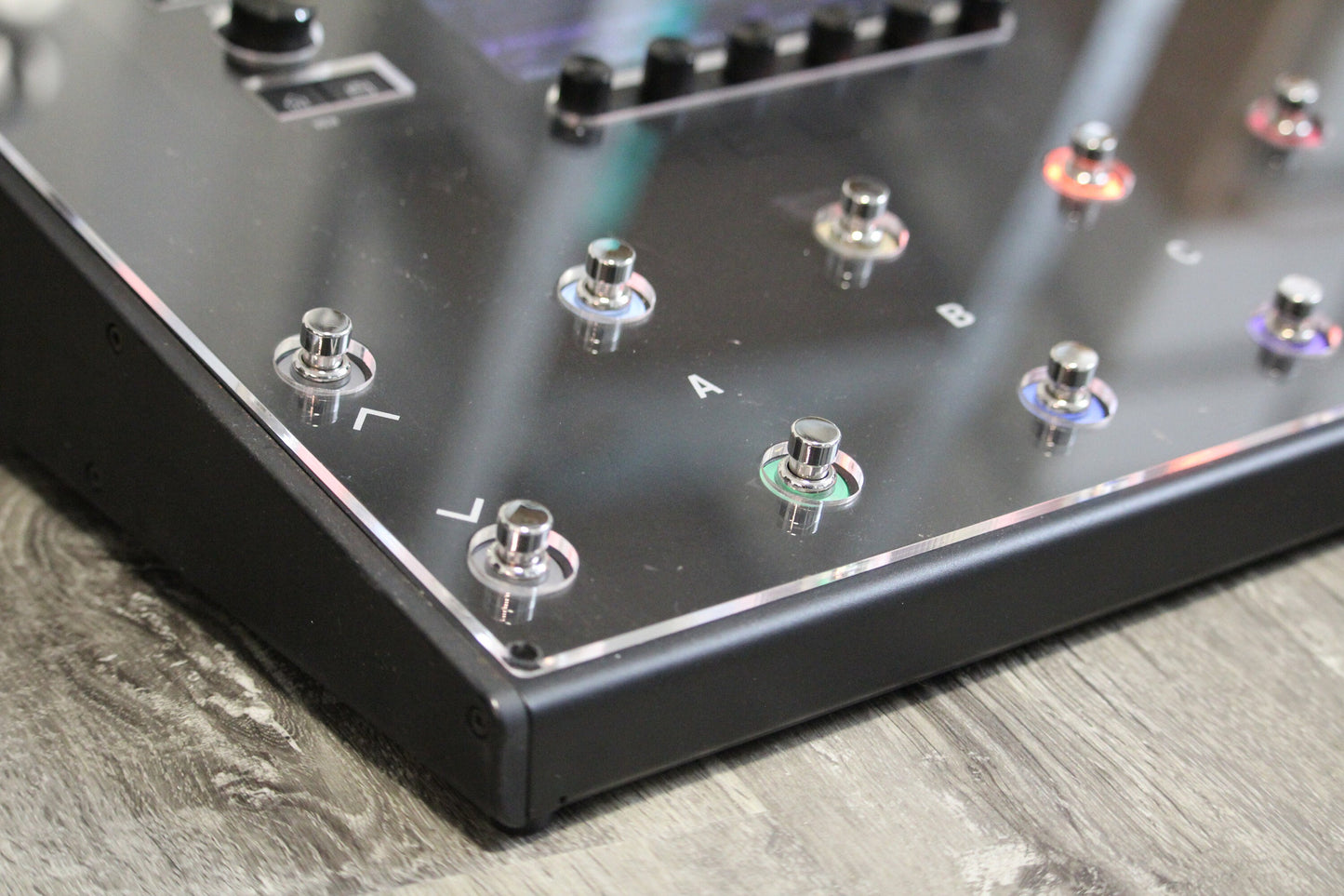 Clear acrylic protector for the Line 6 Helix LT, handmade in Bavaria