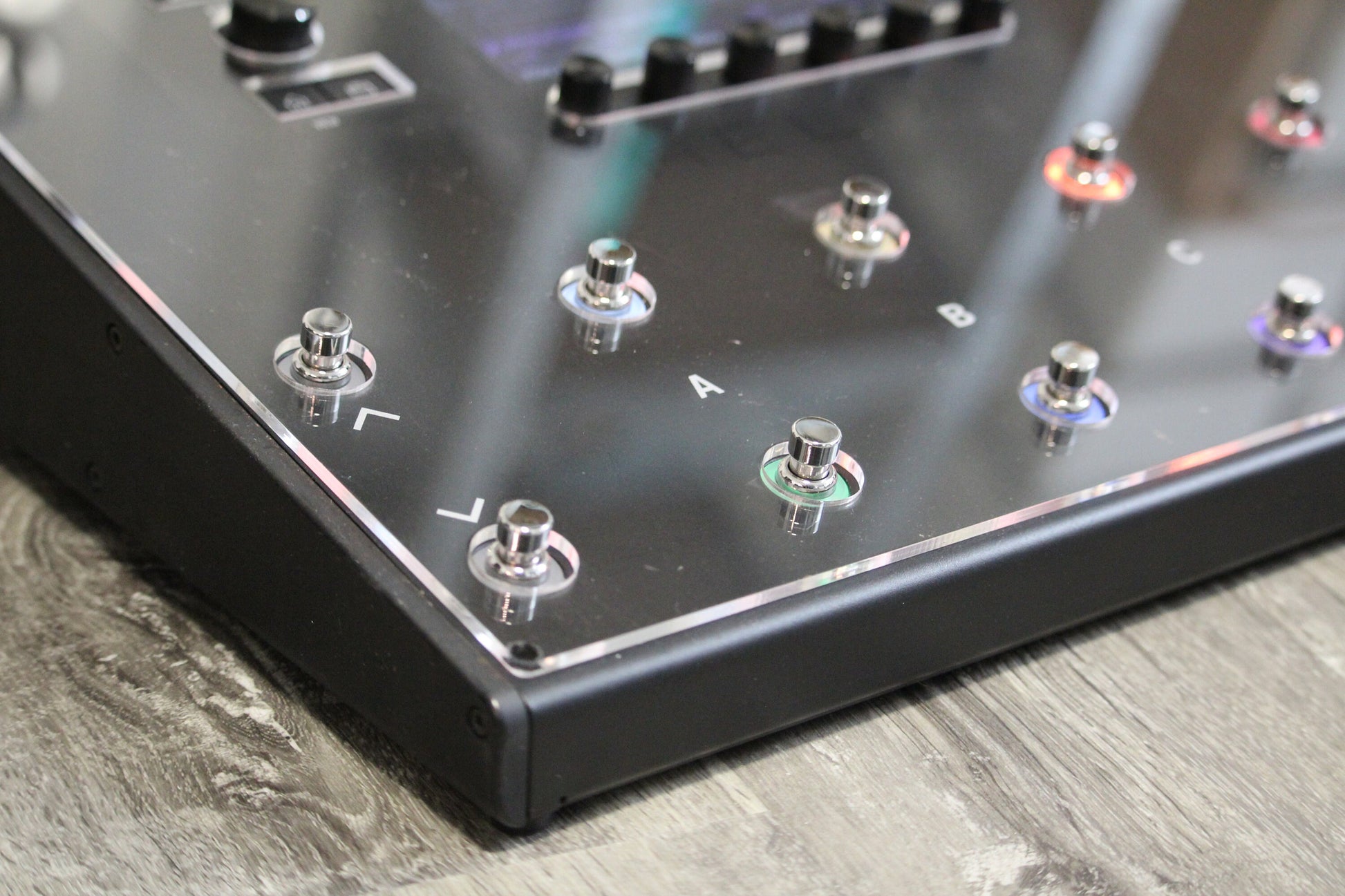 Clear acrylic protector for the Line 6 Helix LT, handmade in Bavaria