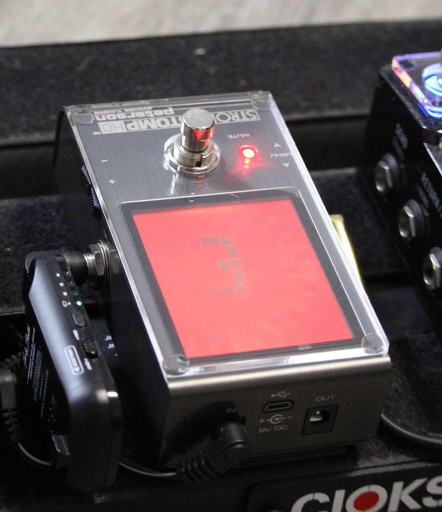 Clear acrylic protector for the Peterson StroboStomp, handmade in Bavaria