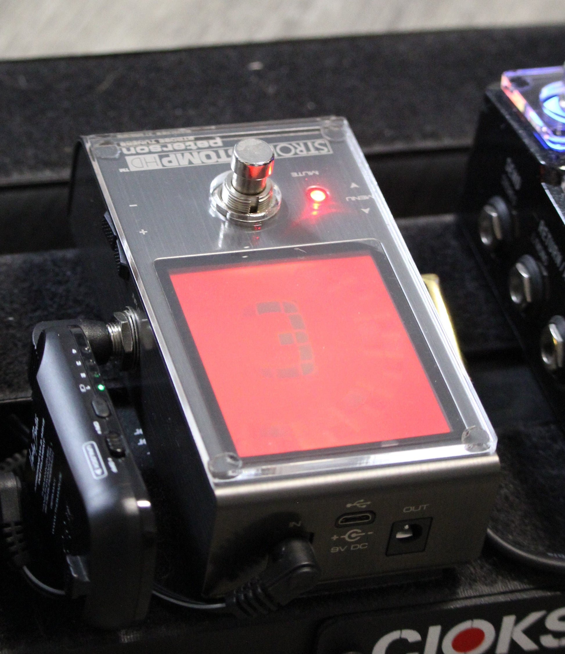 Clear acrylic protector for the Peterson StroboStomp, handmade in Bavaria