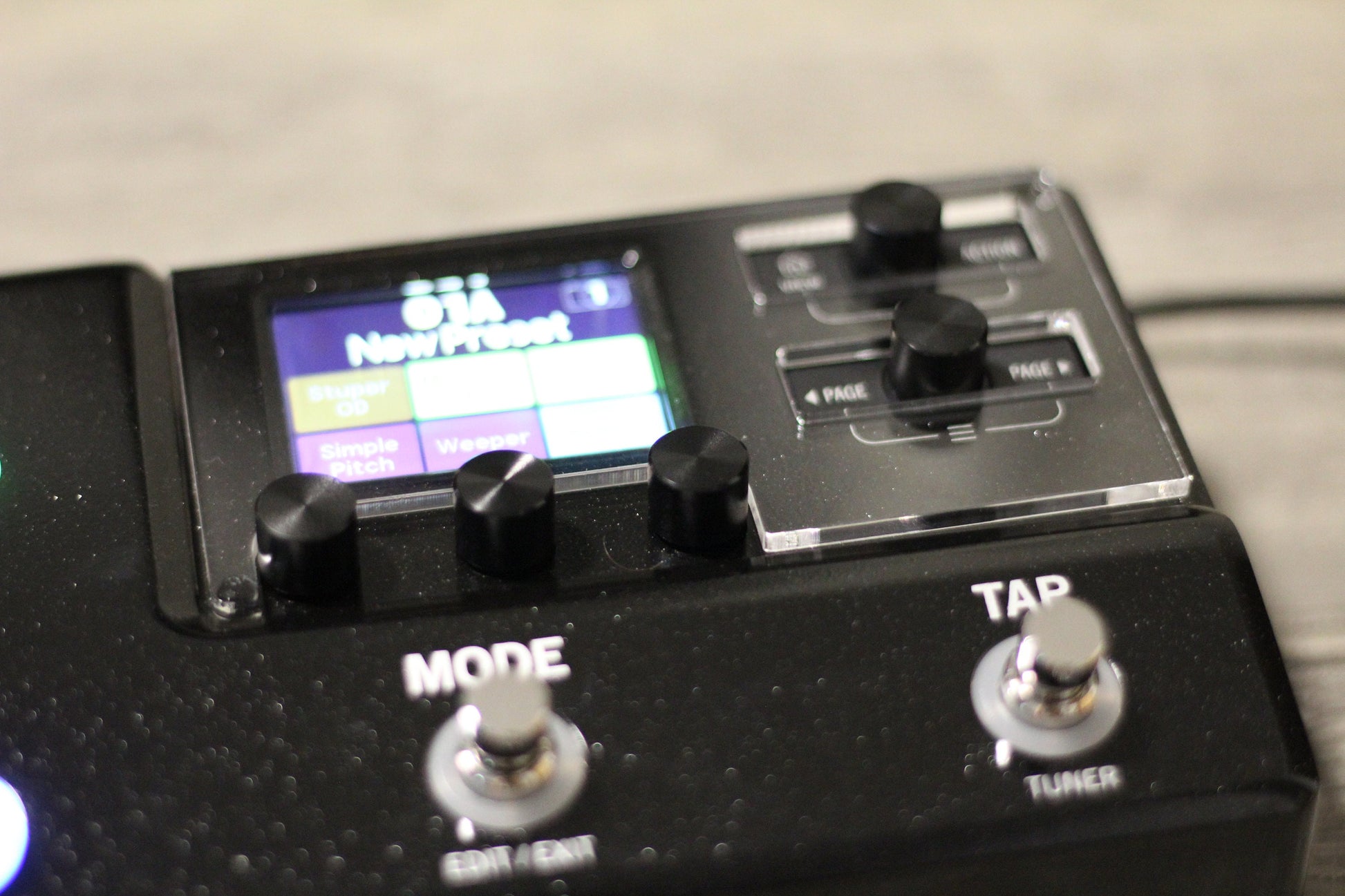 Clear acrylic protector for the Line 6 HX Stomp XL, handmade in Bavaria