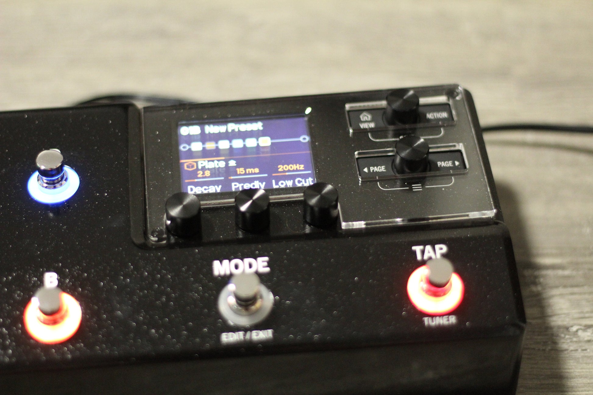 Clear acrylic protector for the Line 6 HX Stomp XL, handmade in Bavaria