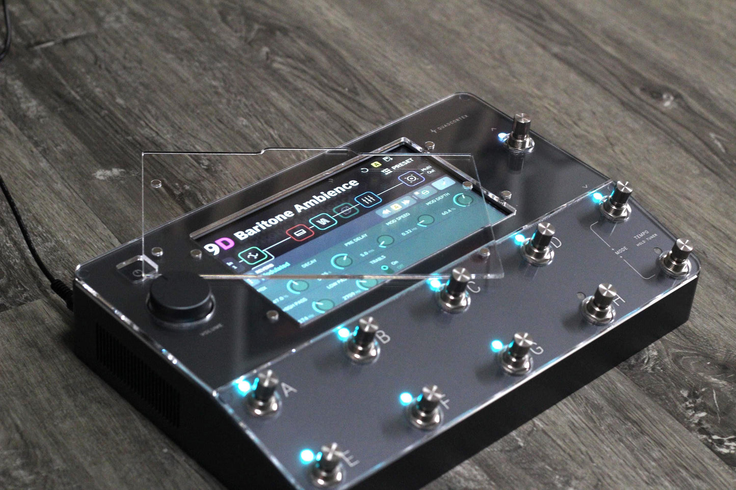 Clear acrylic protector for the Neural DSP Quad Cortex, handmade in Bavaria