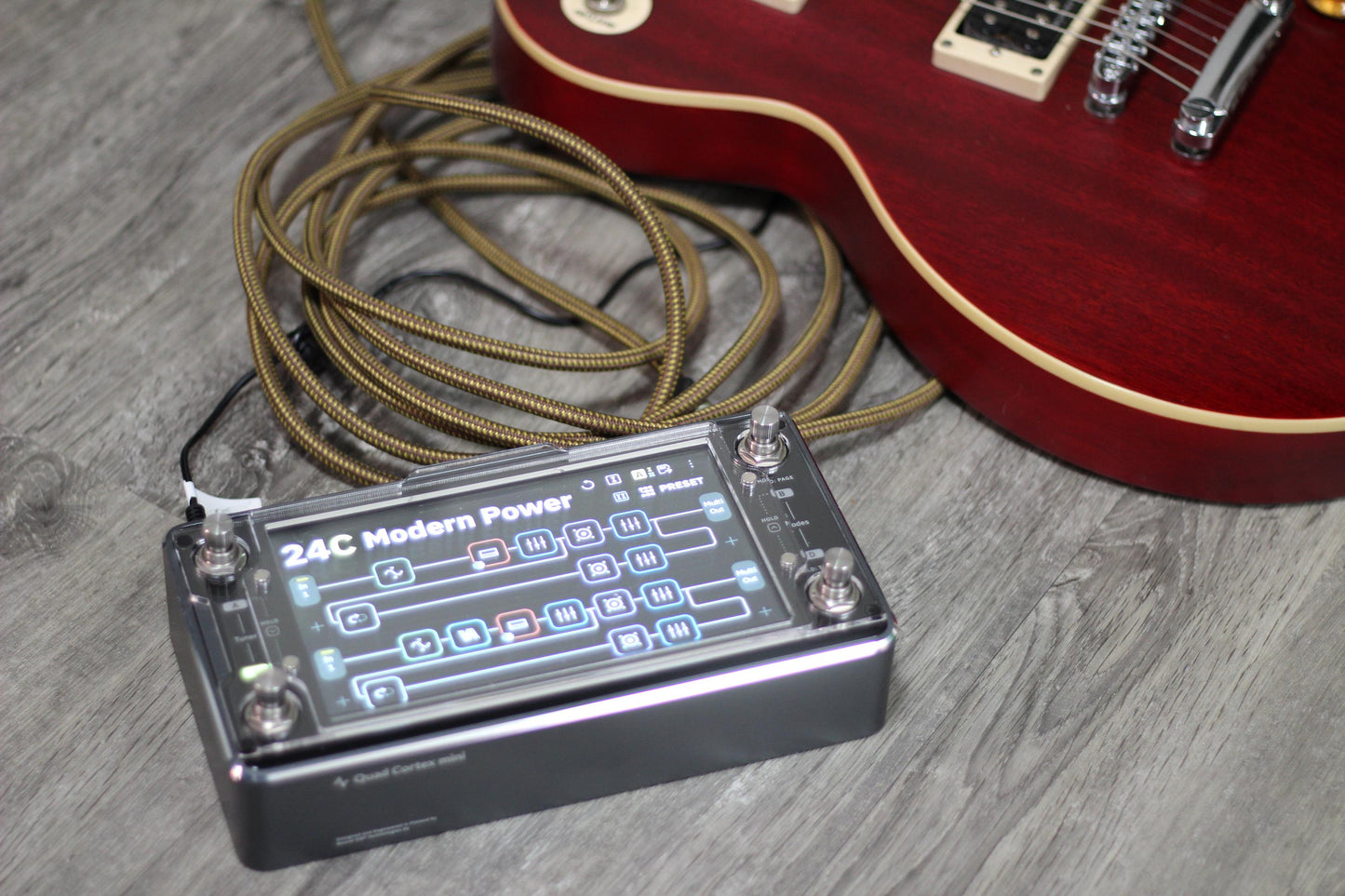 Clear acrylic protector for the Neural DSP Quad Cortex Mini, handmade in Bavaria