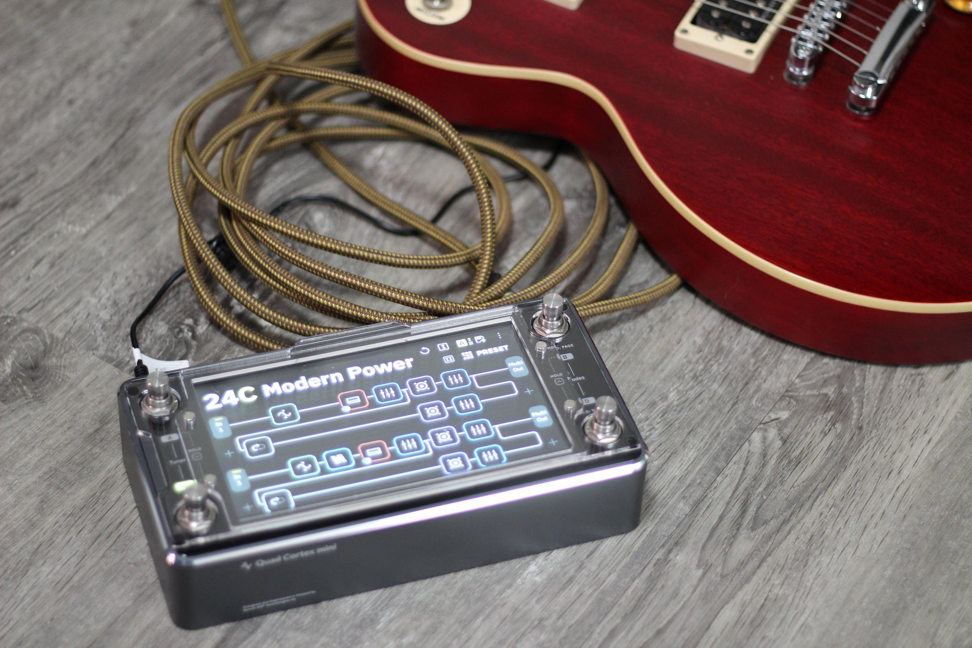 Clear acrylic protector for the Neural DSP Quad Cortex Mini, handmade in Bavaria