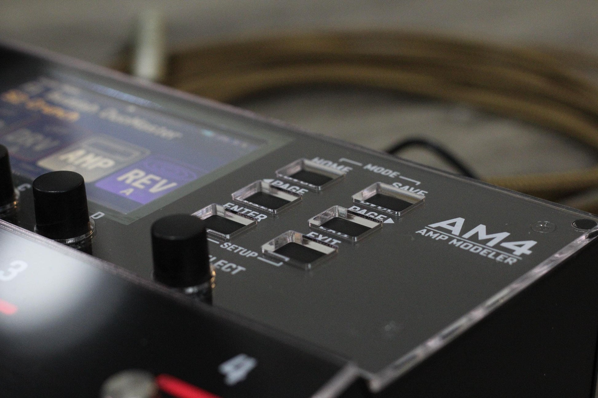 Clear acrylic protector for the Fractal Audio AM4, handmade in Bavaria