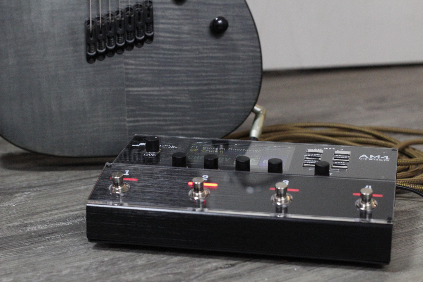 Clear acrylic protector for the Fractal Audio AM4, handmade in Bavaria