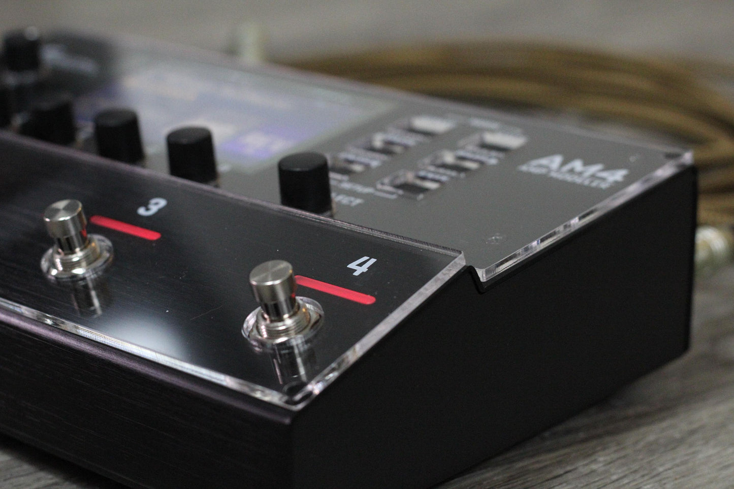 Clear acrylic protector for the Fractal Audio AM4, handmade in Bavaria