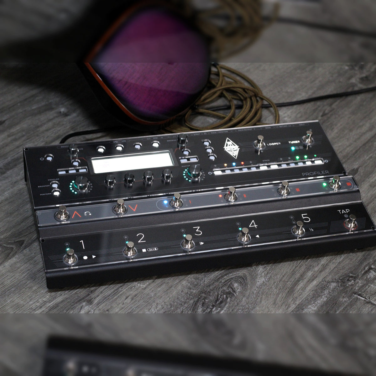 Kemper Profiler Stage with ProtectYourGear acrylic cover and screen protector