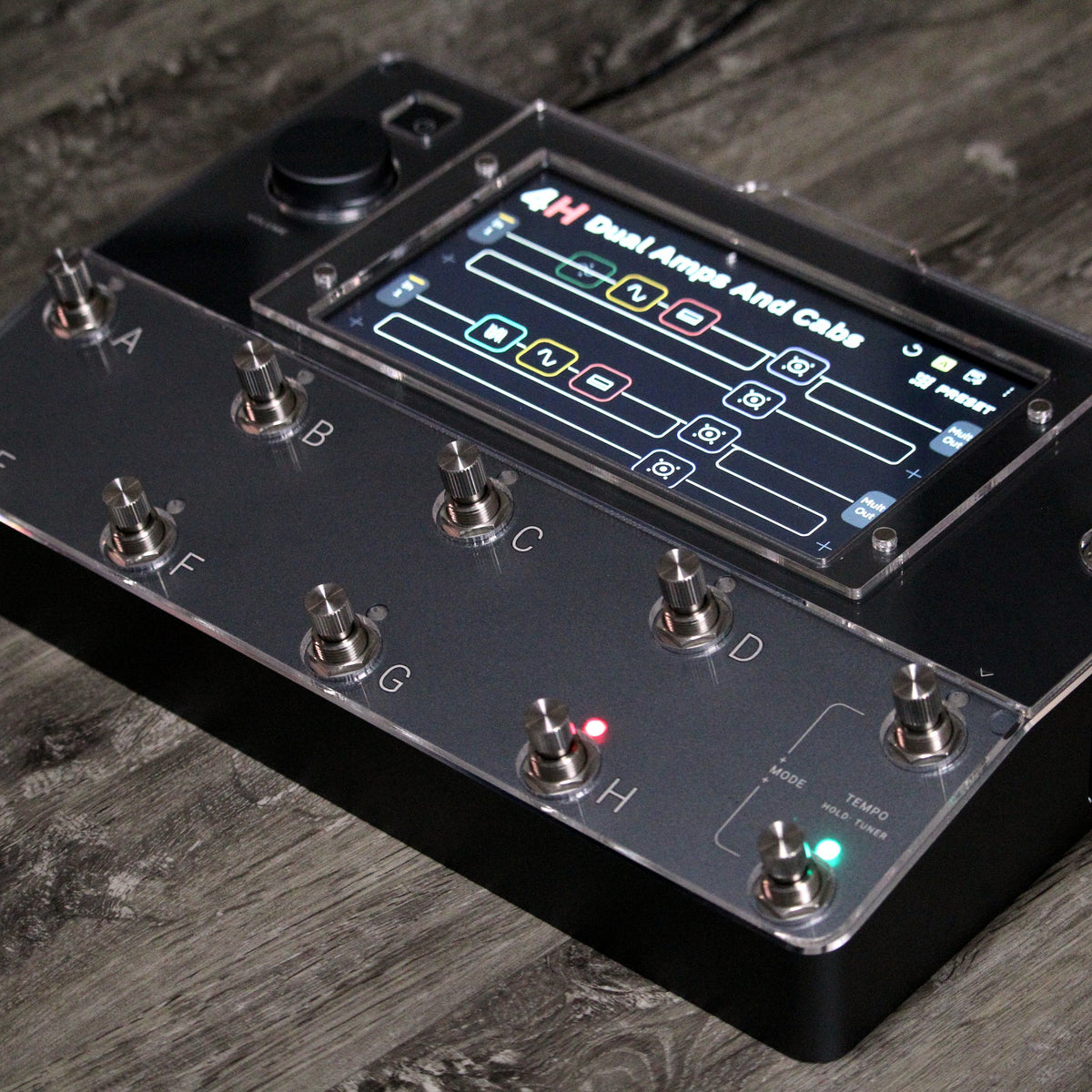 Neural DSP Quad Cortex with ProtectYourGear acrylic cover and raised screen protector