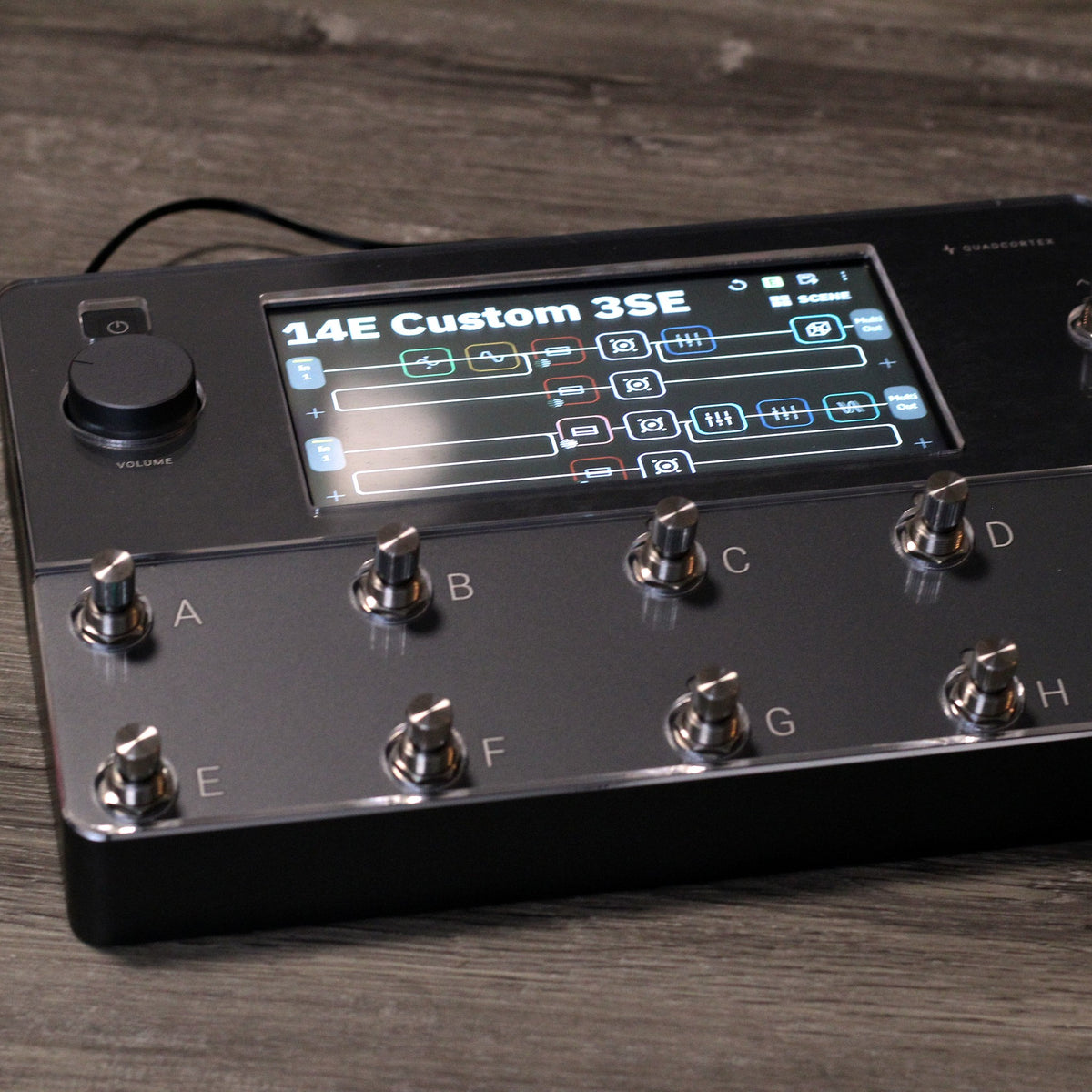 Neural DSP Quad Cortex with ProtectYourGear acrylic cover and screen protector, front view